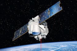 An artist's impression of the MERLIN instrument based on the Myriad satellite platform. An artist's impression of the MERLIN instrument based on the Myriad satellite platform.