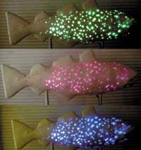 FIGURE 2. This fanciful sculpture, along with toys and keychain lights, serve to illustrate that new LED technology will find applications beyond replacing traditional lighting. FIGURE 2. This fanciful sculpture, along with toys and keychain lights, serve to illustrate that new LED technology will find applications beyond replacing traditional lighting.