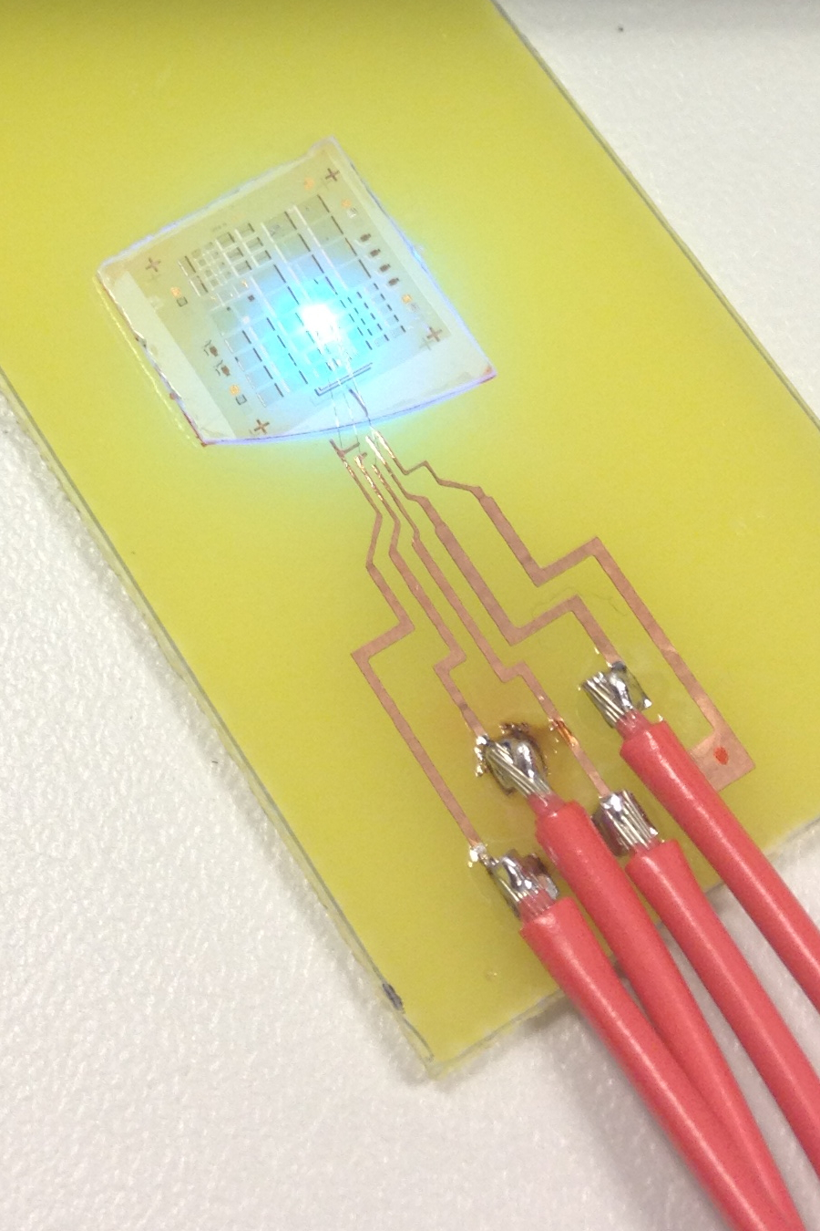 A GaN-based LED is coated with a corrugated pattern with its geometry taken from fireflies&rsquo; scales. The bio-inspired LED coating increased light extraction by 33% in comparison to a flat LED coating.
