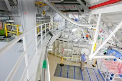 A high-energy petawatt laser, the Advanced Radiographic Capability (ARC), will conduct multiframe, hard-X-ray radiography of imploding NIF capsules. The short pulses for ARC will be produced by compressing the laser pulse, with gratings in the large ARC compression chamber shown in the photo. A high-energy petawatt laser, the Advanced Radiographic Capability (ARC), will conduct multiframe, hard-X-ray radiography of imploding NIF capsules. The short pulses for ARC will be produced by compressing the laser pulse, with gratings in the large ARC compression chamber shown in the photo.