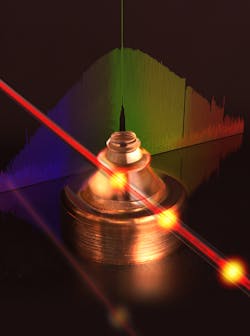 FIGURE 2. A microcavity pumped by continuous-wave light for creating a frequency comb. FIGURE 2. A microcavity pumped by continuous-wave light for creating a frequency comb.