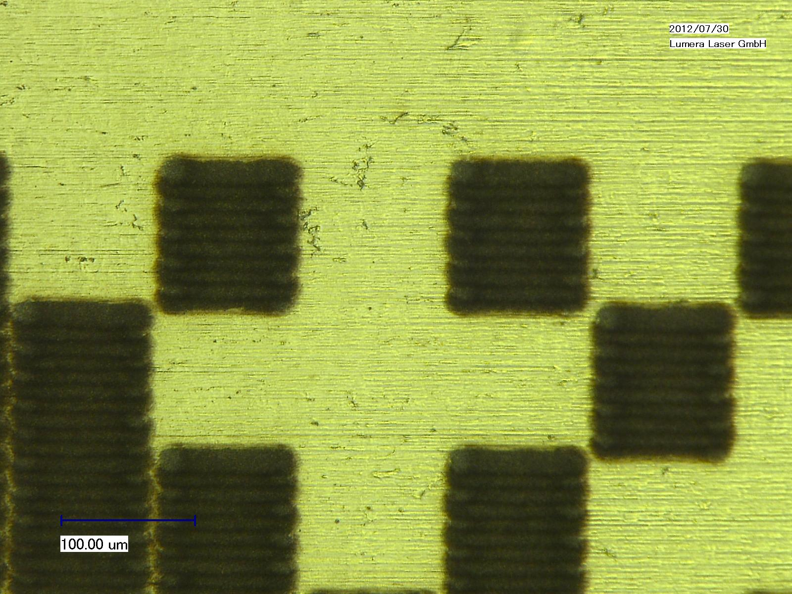 FIGURE 1. This small two-dimensional barcode mark produced on metal is of a type used in the automotive industry.