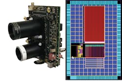 FIGURE 2. The Fastree3D short-range lidar camera module combines a fast detector and readout electronics for 3D imaging. FIGURE 2. The Fastree3D short-range lidar camera module combines a fast detector and readout electronics for 3D imaging.