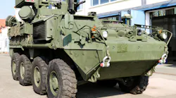 FIGURE 1. A Stryker equipped with M-SHORAD; the Army is already testing one with a 50 kW fiber laser.
