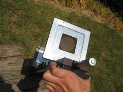 A glass photon sieve was used last summer to capture the first images of the sun using this new technology.