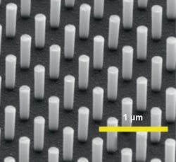 Using a silicon nanopillar coating, researchers have discovered a way to overcome the limitations of chromatic dispersion in ultrafast laser pulses. Using a silicon nanopillar coating, researchers have discovered a way to overcome the limitations of chromatic dispersion in ultrafast laser pulses.