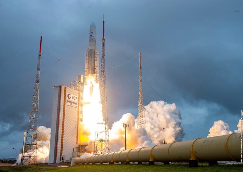 The James Webb Space Telescope lifted off on an Ariane 5 rocket from Europe&rsquo;s Spaceport in French Guiana, on December 25, 2021.