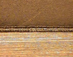 FIGURE 6. Seam weld between aluminum and titanium, with no requirement for material favoring. FIGURE 6. Seam weld between aluminum and titanium, with no requirement for material favoring.