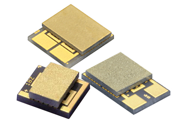 Laird Technologies thermoelectric coolers are goldmetalized for dense