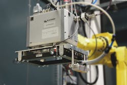 FIGURE 3. The intelliWELD PR scanner with ScaVis camera and illumination modules is shown. FIGURE 3. The intelliWELD PR scanner with ScaVis camera and illumination modules is shown.