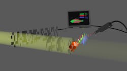 FIGURE 2. Combining computational ghost imaging and x-ray fluorescence measurement in a high-resolution, efficient way produces chemical element maps. FIGURE 2. Combining computational ghost imaging and x-ray fluorescence measurement in a high-resolution, efficient way produces chemical element maps.