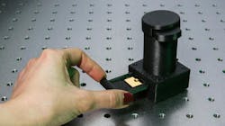 A handheld LED-based device from EPFL and UCLA screens blood for molecules using light intensity changes of biomarkers on a nanoscale chip; no spectrometer needed. A handheld LED-based device from EPFL and UCLA screens blood for molecules using light intensity changes of biomarkers on a nanoscale chip; no spectrometer needed.