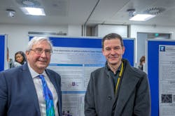 FIGURE 3. Ventsislav Valev and David Andrews meet after Valev’s team demonstrates Andrews’ Impossible theory. FIGURE 3. Ventsislav Valev and David Andrews meet after Valev’s team demonstrates Andrews’ Impossible theory.