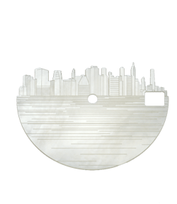 FIGURE 4. This mother of pearl watch face component was cut with a femtosecond laser. FIGURE 4. This mother of pearl watch face component was cut with a femtosecond laser.