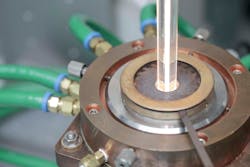 Optical fiber fabrication setup at the University of Southampton. Optical fiber fabrication setup at the University of Southampton.