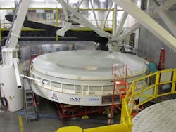 The LSST primary mirror includes an integrated tertiary mirror in its center. The LSST primary mirror includes an integrated tertiary mirror in its center.