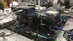 This is the optical setup of a new analog photonic correlator that can locate objects transmitting a radio signal. This is the optical setup of a new analog photonic correlator that can locate objects transmitting a radio signal.