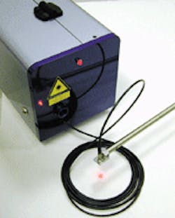 FIGURE 1. Alexandrite lasers benefit from conductive air cooling, which allows a more efficient, compact laser system (top). Fiber coupling allows the laser and power supply to be removed from the process area (bottom). FIGURE 1. Alexandrite lasers benefit from conductive air cooling, which allows a more efficient, compact laser system (top). Fiber coupling allows the laser and power supply to be removed from the process area (bottom).