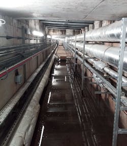 FIGURE 2. Inside the service tunnel detected with the quantum sensor. FIGURE 2. Inside the service tunnel detected with the quantum sensor.