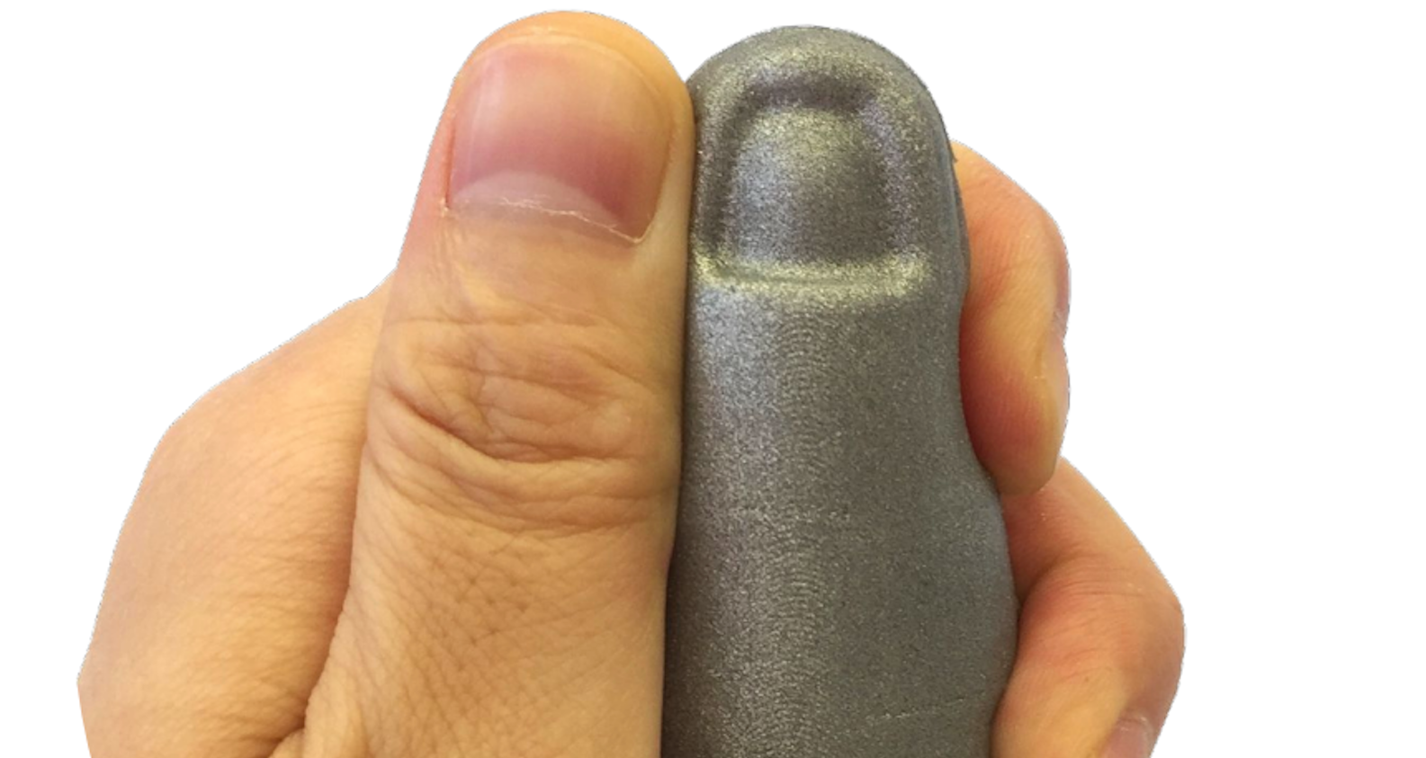 This thumb-shaped sensor uses computer vision and a deep neural network to infer haptic contact information.