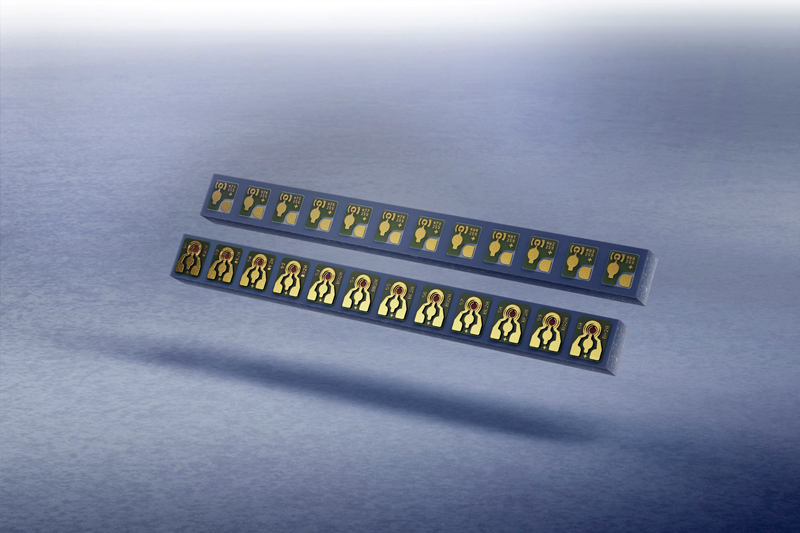 FIGURE 1. VCSEL arrays above 940 nm like this one from TRUMPF can operate across a broader temperature range and improve robustness and service life in NIR applications like facial recognition on consumer devices.