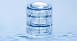 3D-printed glass micro-objective with a numerical aperture of 0.4 and a diameter of 0.25 mm. 3D-printed glass micro-objective with a numerical aperture of 0.4 and a diameter of 0.25 mm.