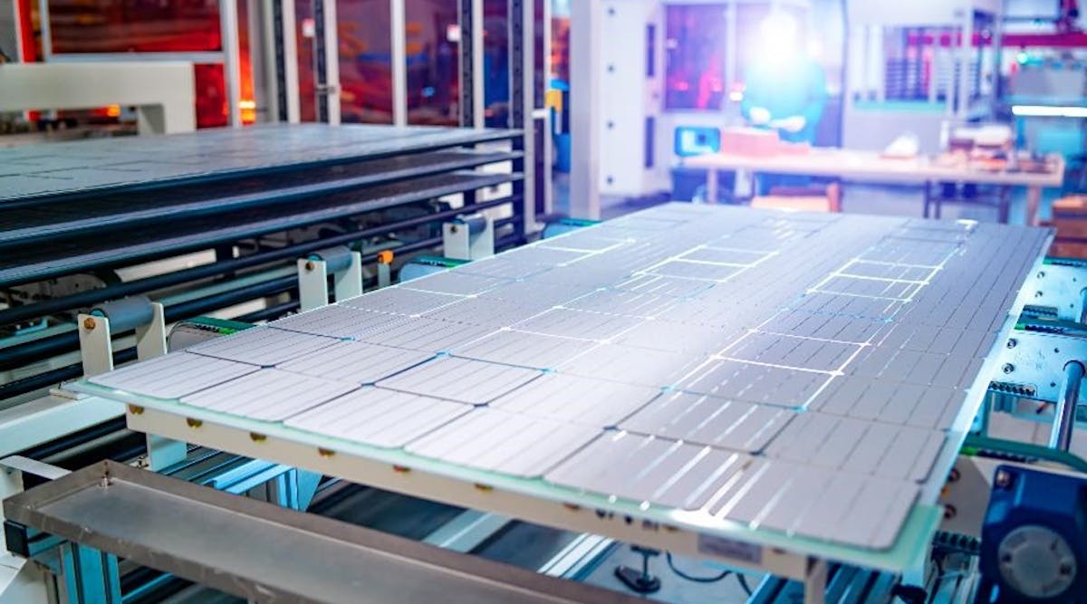 FIGURE 1. Manufacturing of solar panels.