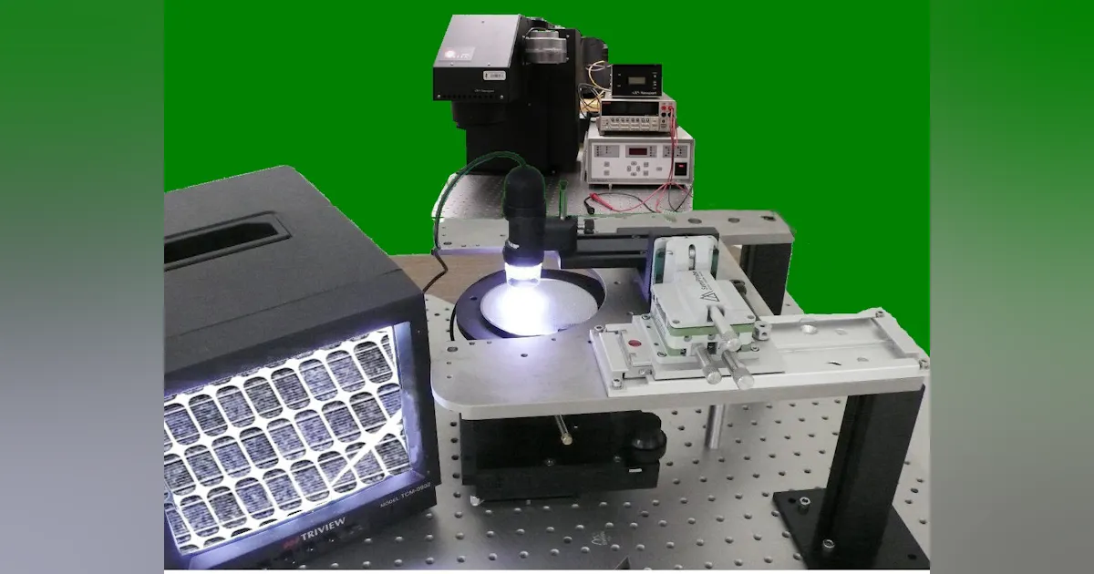 SemiProbe solar cell probe system includes video microscope | Laser ...