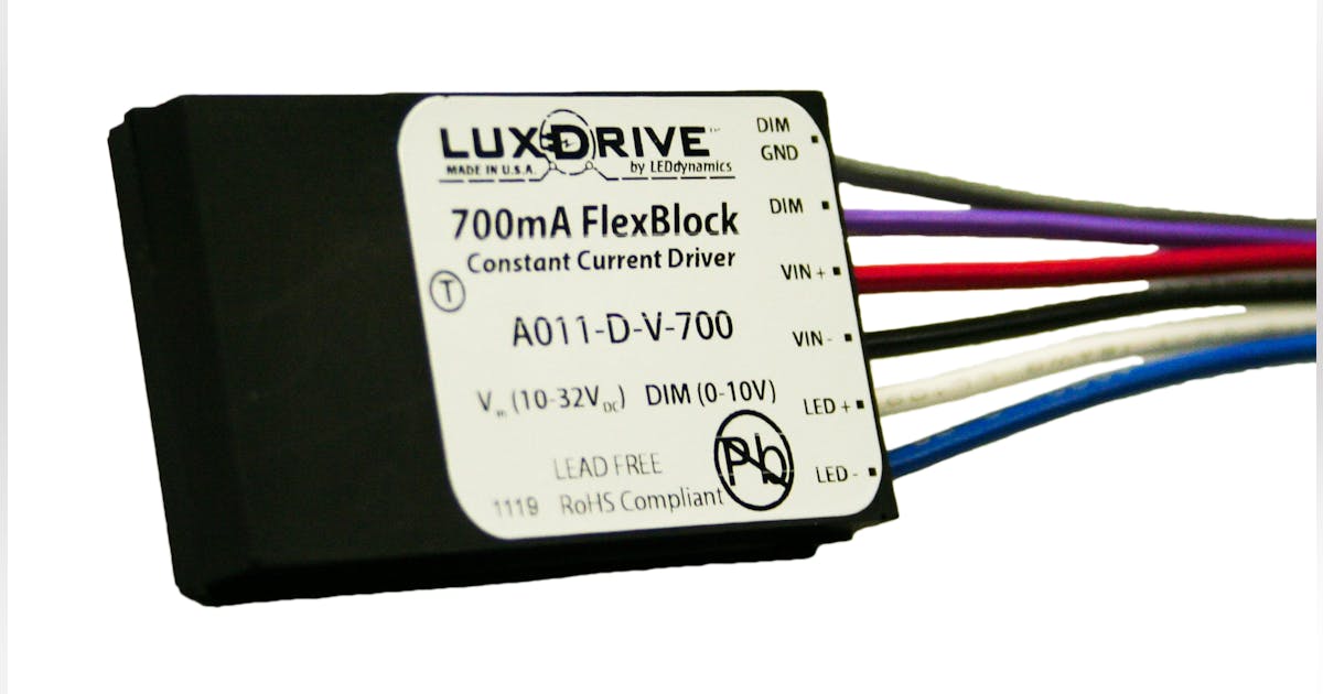 LEDdynamics current driver available in 350 and 700 mA versions | Laser ...