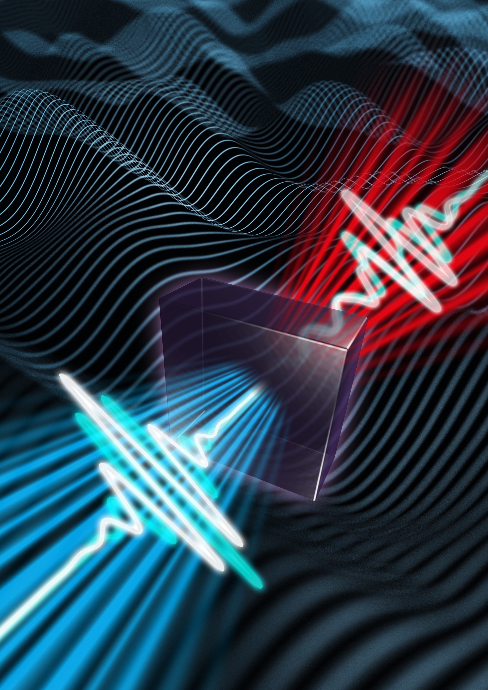 Ultrashort laser pulses are sent into a nonlinear crystal and undergo complex frequency-mixing processes. By adjusting the laser input parameters, the scientists were able to precisely control the oscillations of the generated mid-infrared light.
