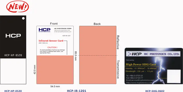 IR Sensor Card (Infrared Viewer): | Laser Focus World