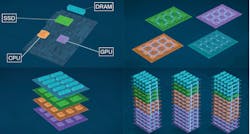 FIGURE 2. Traditional shelf (upper left), disaggregated shelves (upper right and lower left), and disaggregated racks (lower right). FIGURE 2. Traditional shelf (upper left), disaggregated shelves (upper right and lower left), and disaggregated racks (lower right).