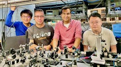 FIGURE 1. In Marandi’s lab (from right to left): Q. Guo, A. Marandi, L. Ledezma, and R. Sekine. FIGURE 1. In Marandi’s lab (from right to left): Q. Guo, A. Marandi, L. Ledezma, and R. Sekine.
