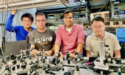 FIGURE 1. In Marandi’s lab (from right to left): Q. Guo, A. Marandi, L. Ledezma, and R. Sekine. FIGURE 1. In Marandi’s lab (from right to left): Q. Guo, A. Marandi, L. Ledezma, and R. Sekine.