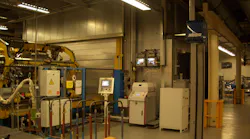FIGURE 1. In new installations, diode lasers are typically located near the laser cell.