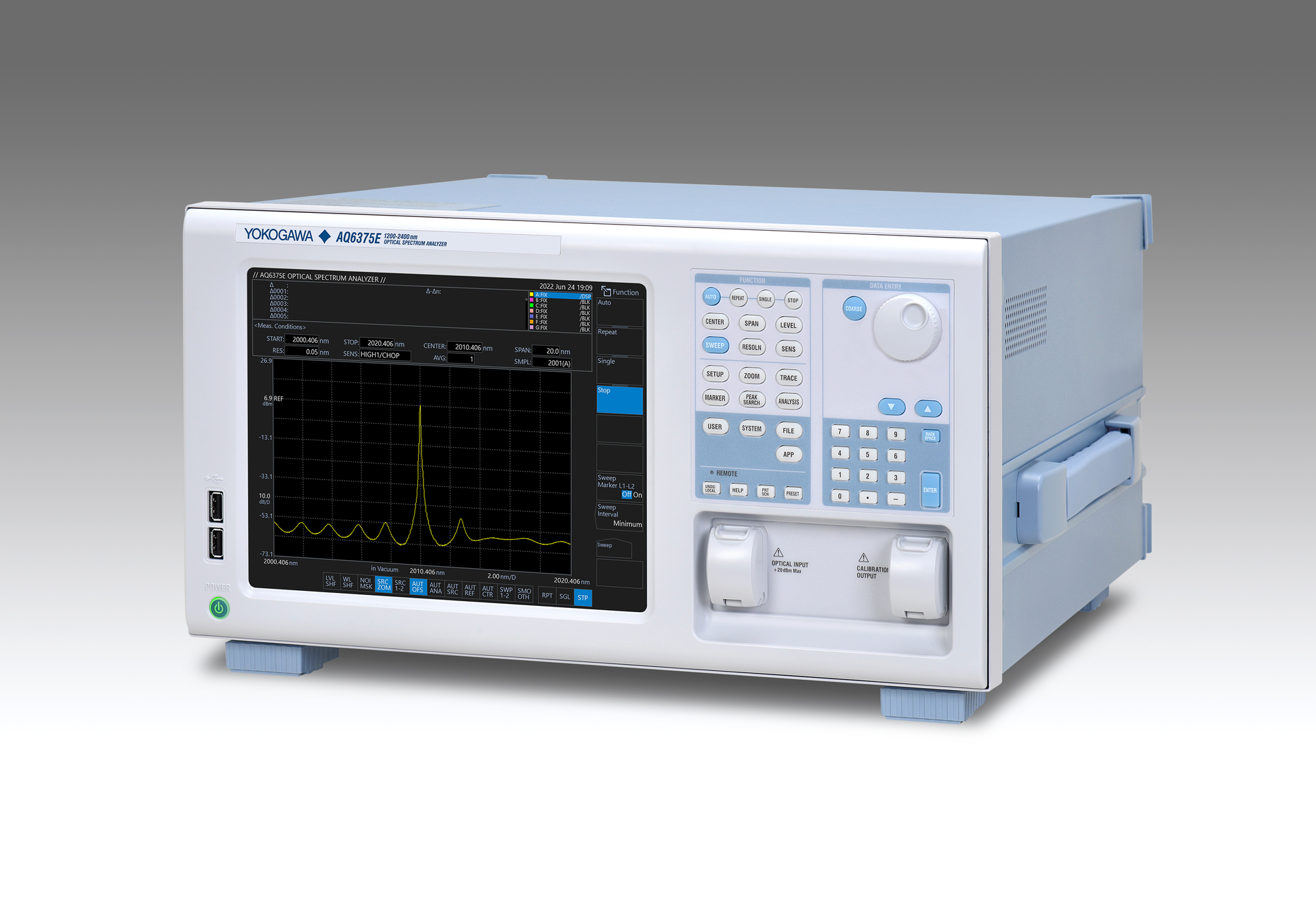 Optical spectrum analyzer characterizes broadband light sources Laser
