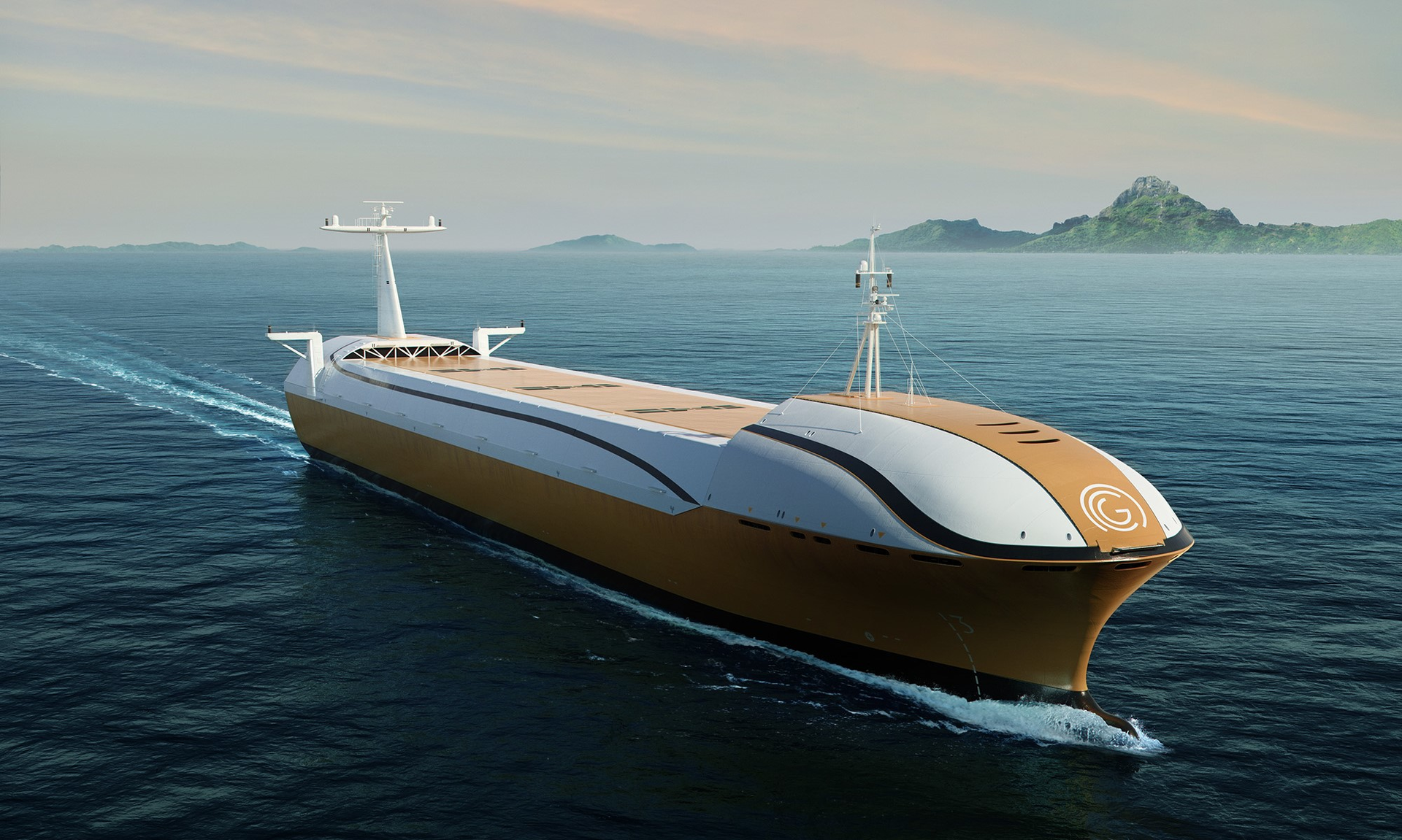 FIGURE 1. Concept of an autonomous ship by Groke&mdash;notice the sensors also on the forward mast.