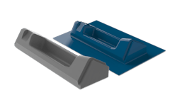 FIGURE 5. A vacuum-formed mold printed in FDM using the Titan Atlas 3.6 and PC-GF10 with 10% infill density to thermoform a 3 mm FR metro train panel with PC sheet per EN 45545-2:2013 R1. FIGURE 5. A vacuum-formed mold printed in FDM using the Titan Atlas 3.6 and PC-GF10 with 10% infill density to thermoform a 3 mm FR metro train panel with PC sheet per EN 45545-2:2013 R1.