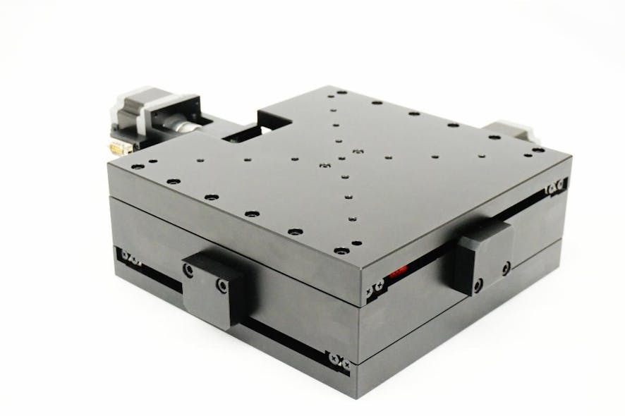 Lowprofile XY tables use a stepper or servo motor Laser Focus World