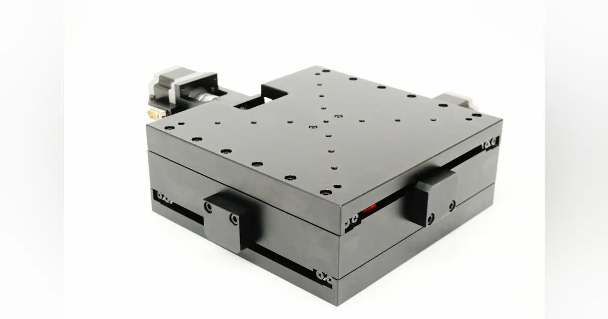 Low-profile XY tables use a stepper or servo motor | Laser Focus World