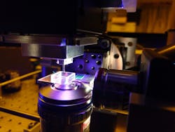For light sheet 3D printing, red and blue lasers are used to print objects precisely and quickly at a micrometer scale. For light sheet 3D printing, red and blue lasers are used to print objects precisely and quickly at a micrometer scale.