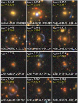 Images of gravitational lenses obtained from ASTRO 3D’s Galaxy Evolution with Lenses (AGEL) survey. Images of gravitational lenses obtained from ASTRO 3D’s Galaxy Evolution with Lenses (AGEL) survey.