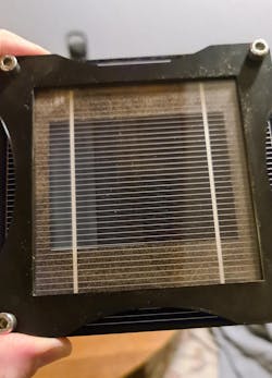 FIGURE 2. Contamination-free PV demonstrator using Fusion Bionic’s laser texturing technology. FIGURE 2. Contamination-free PV demonstrator using Fusion Bionic’s laser texturing technology.