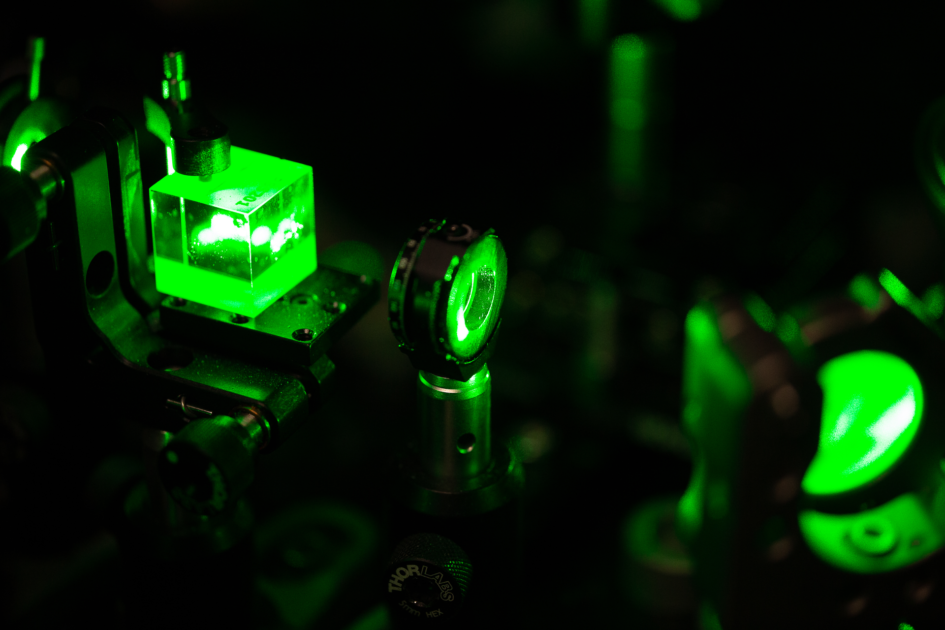 Energized by green laser light, the color centers in diamonds have allowed the development of medical diagnostic techniques such as using quantum sensors for viewing brain tissue.