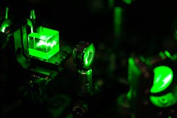 Energized by green laser light, the color centers in diamonds have allowed the development of medical diagnostic techniques such as using quantum sensors for viewing brain tissue. Energized by green laser light, the color centers in diamonds have allowed the development of medical diagnostic techniques such as using quantum sensors for viewing brain tissue.