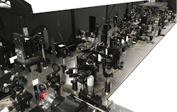 FIGURE 3. Experimental arrangement developed by the team for multi-timescale control and burst-mode irradiation inside semiconductors with infrared ultrafast light. FIGURE 3. Experimental arrangement developed by the team for multi-timescale control and burst-mode irradiation inside semiconductors with infrared ultrafast light.