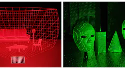 While illuminated by a polarization-independent coherent laser source, the team’s metasurfaces generate ~10 K points over the entire 180-degree space. The depths of the dot arrays illuminated on the objects can be extracted using a stereo-matching algorithm.