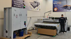 FIGURE 1. The LAS 800 laser fume extractor (left) purifies air from laser fumes and dust.