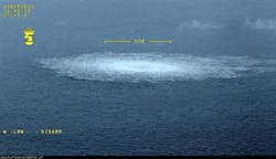 FIGURE 3. NTNU researchers say fiber-optic cable networks could be suited to monitor leaks, such as the 2022 Nord Stream gas leak in the Baltic Sea. FIGURE 3. NTNU researchers say fiber-optic cable networks could be suited to monitor leaks, such as the 2022 Nord Stream gas leak in the Baltic Sea.