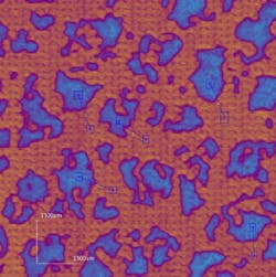 FIGURE 4. The structure on a steel substrate with 5 measuring points (mean value 105 µm). FIGURE 4. The structure on a steel substrate with 5 measuring points (mean value 105 µm).